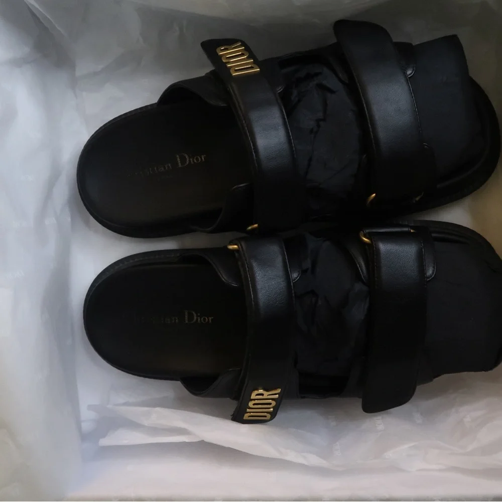 DIORact Slide Lambskin Black - Picture 8 of 15